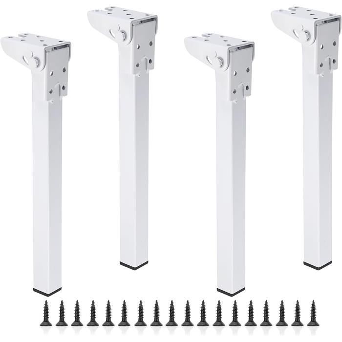 Dww-lot De 4 Pieds De Table Pliables 25cm Pieds De Table En Pingle