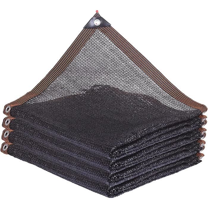 KOOEIN Filet D'ombrage 90%-95%,Toile D'ombrage,Filet De Protection Solaire,Filet En Tissu Résistant Aux UV,auvent D'ombrage Avec Œillets,Noir,54