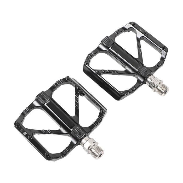 VGEBY 2Pcs Pédales Vélo en Alliage d'Aluminium avec Roulement pour VTT et Route