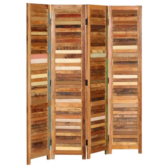 VidaXL Cloison de séparation Bois de récupération massif 170 cm