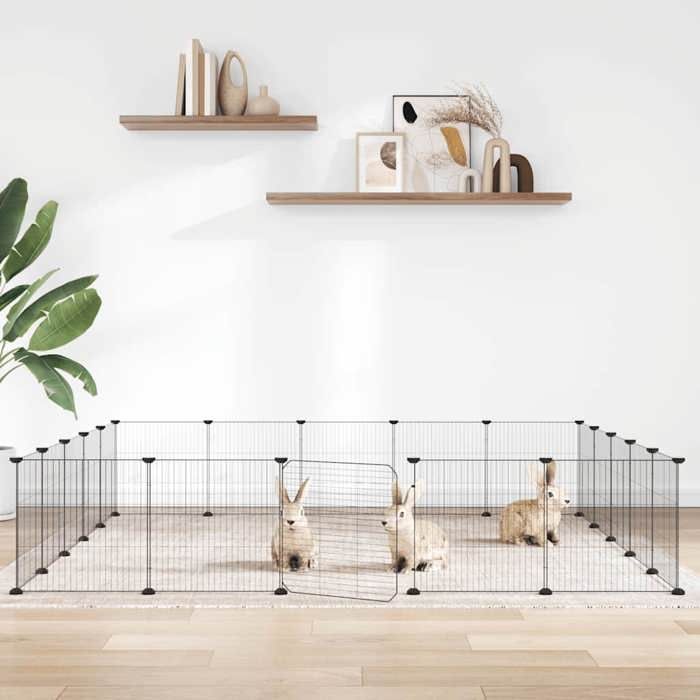vidaXL Cage pour animaux 20 panneaux