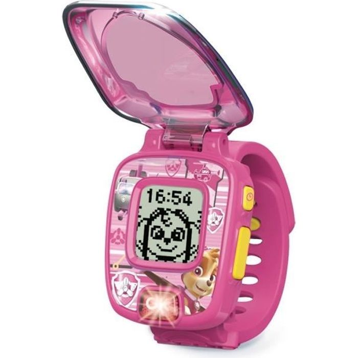 Montre interactive VTECH Pat Patrouille Stella 4 jeux ducatifs