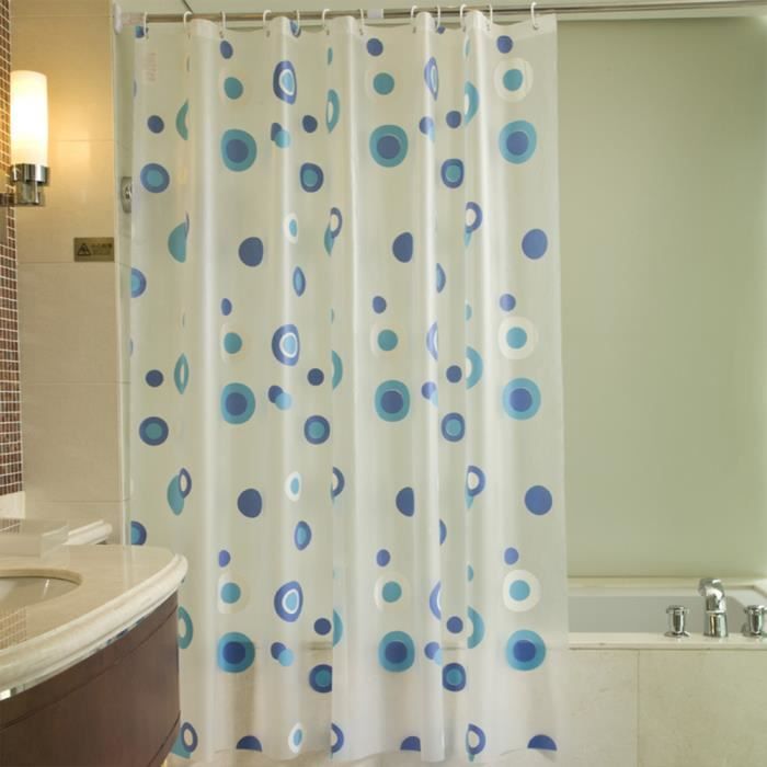 Rideau de Douche 100% PEVA 180x180 cm
