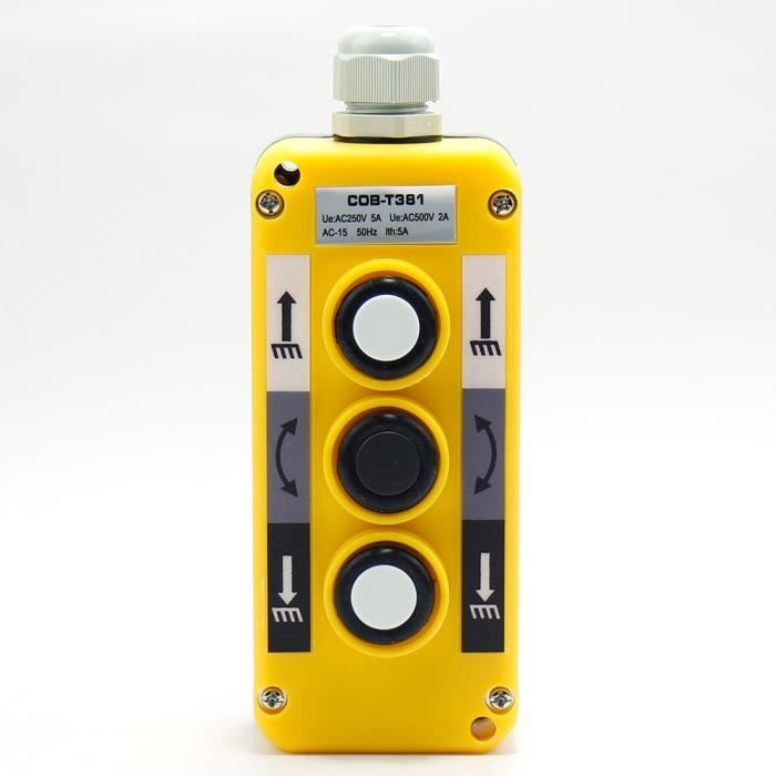 Mxuteuk LA155 A1 10D B Interrupteur à Bouton Poussoir Momentané étanche