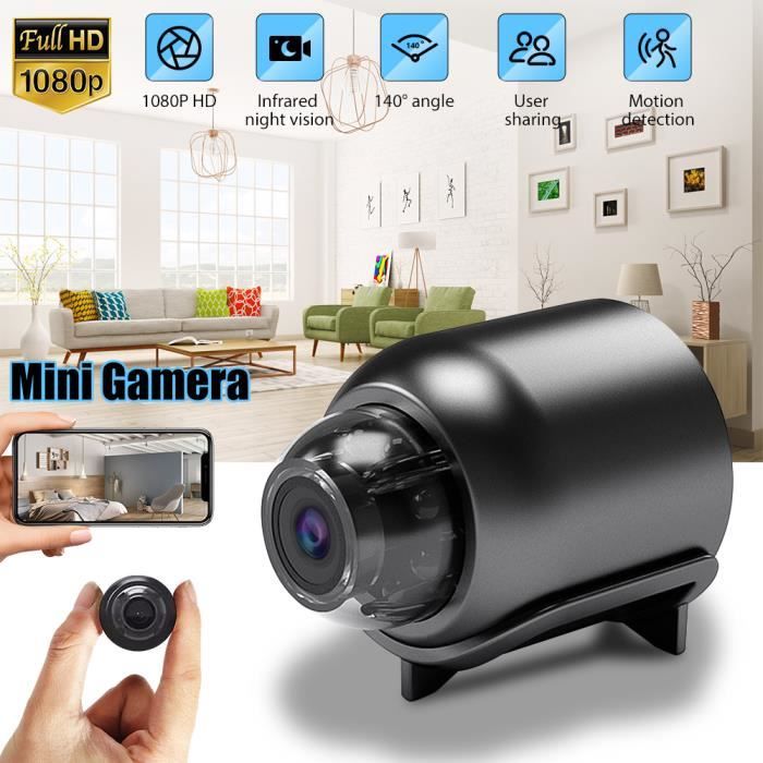 Mini Camera Espion,1080P Caméra de Surveillance sans Fil Camera Surveillance WiFi Camera Cachée avec Détection de Mouvement