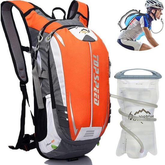 Sac à Dos Pliable Ultraléger 18L Mokzer - Étanche, Dos Respirant - Randonnée, Voyage, Cyclisme, Camping
