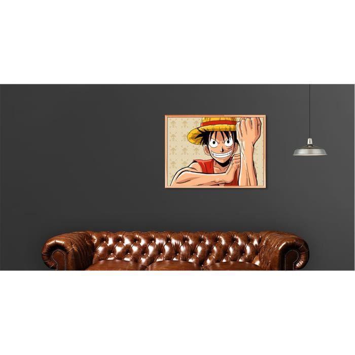 Poster A3 Mapa One Piece / Dois Mundos - Monkey D. Luffy / Nami