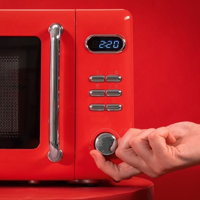 Micro Rouge Cecotec Micro-ondes Numérique avec Grill de 20 L Proclean 5110 Retro ...