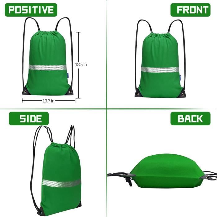 Sac Plage Homme AoToZan 9 Pièces Sac à Cordon De Sport, Sac à Dos à Cordon Drawstring Bags Pour Homme Femme Gym Voyage Camping Ecole Natation Plage Piscine Sac A Dos Sport