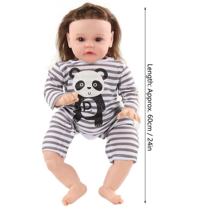 Fafeicy poupée bébé 60 cm Poupée bébé simulée en silicone souple  confortable sensation de main cadeau bébé poupée jouet - Cdiscount Jeux -  Jouets