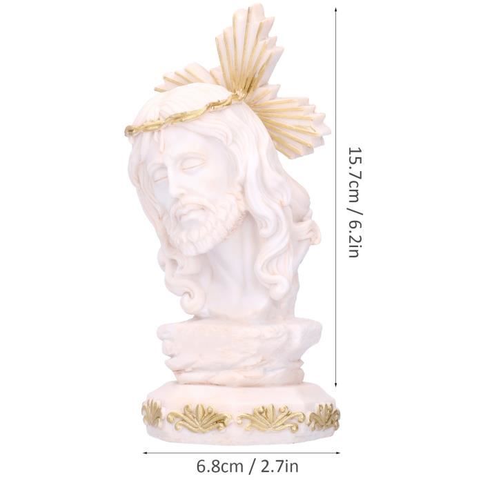 Statue Tête De Cheval En Résine Décorative - 22x13.5x33 Cm, Design Réaliste, Pour Salon, Bureau, Cheminée, Cadeau Élégant