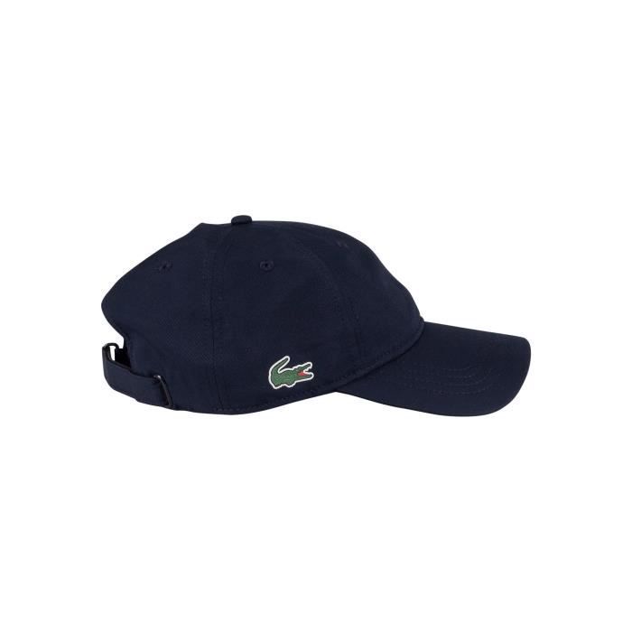 Casquette de baseball avec logo sur le côté - Bleu marine Lacoste