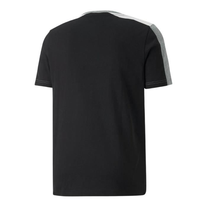 T shirt PUMA Ess Block Noir Gris Homme Adulte Noir Cdiscount Pret a Porter