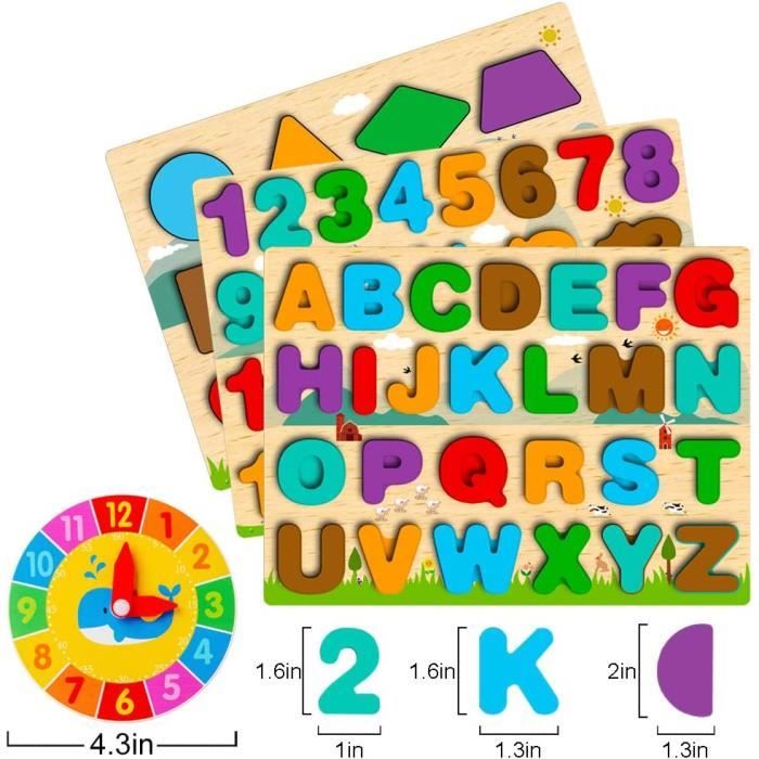 Jouet Puzzle Enfant, Jouet Éducatif Parfait Cadeau Anniversaire pour Jouet Puzzle Enfant, Jouet Éducatif Parfait Cadeau Anniversaire pour