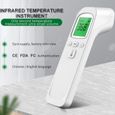 HTBE® Thermomètre frontal électronique portatif infrarouge Thermomètre électronique médical sans contact Thermomètre portatif-2