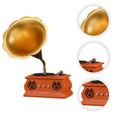 1Pc phonographe classique Vintage ornement décoration de la maison Gramophone de table pour les  PLATINE VINYLE - TOURNE-DISQUE-2
