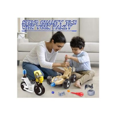 Jeu De Construction 8-en-1 Voiture De Police - 161 Pièces Avec Tournevis Pour Enfants 5 Ans Et Plus