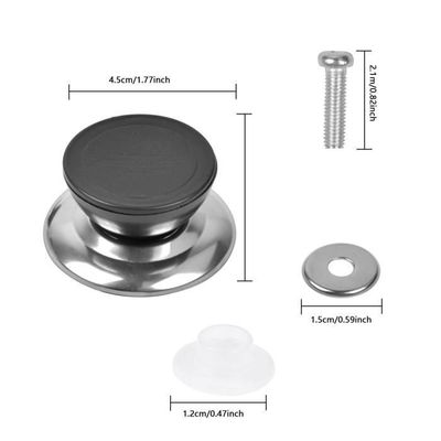 Boutons de couvercle de casserole de cuisine, couvercle de casserole universel, dessus de maintien, couvercle de remplacement, poignée de poignée, outil résistant avec tournevis cadeau