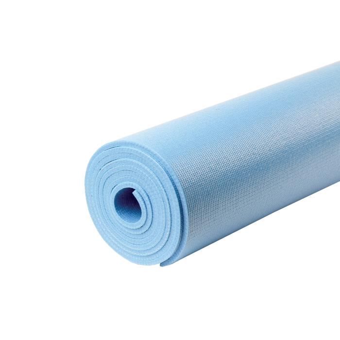 Tapis de Yoga Exafit Bleu Clair Pratique Douce 4mm d epaisseur Cdiscount Sport