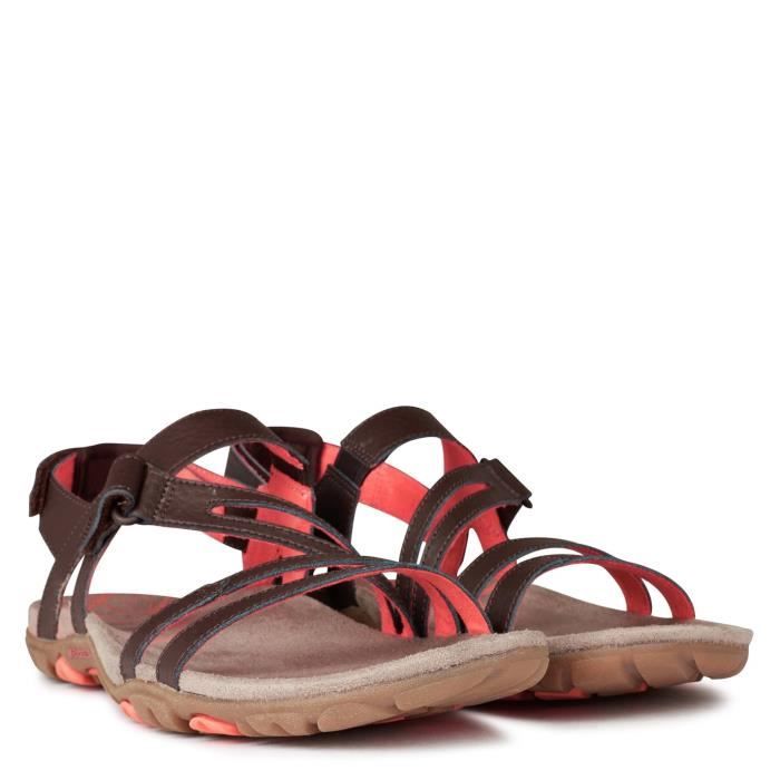 Sandales Femme Merrell Sandspur Marron et Corail Corail
