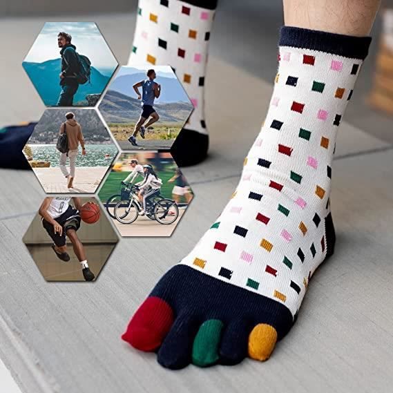 CHAUSSETTES THERMIQUES ,Chaussettes avec Orteils Homme Chaussettes Doigts  de Pied Séparés Homme Chaussettes de Sport d'affaire et EU Or - Cdiscount  Sport