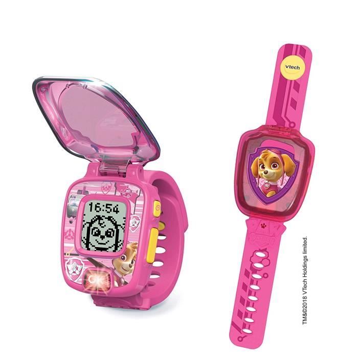 Montre interactive VTECH Pat Patrouille Stella 4 jeux ducatifs