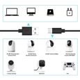 Chargeur pour Samsung Galaxy J4+ / J5 / J6 / J6+ Cable Micro USB Data Synchro Noir 1m-3