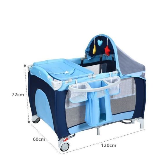 Costway Lit Parapluie Bebe Pliant 4 En 1 Berceau Table A Langer Et Parc De Jeux Fonction Basculement Avec Matelas Arc De Jeux Et Sac Cdiscount Puericulture Eveil Bebe