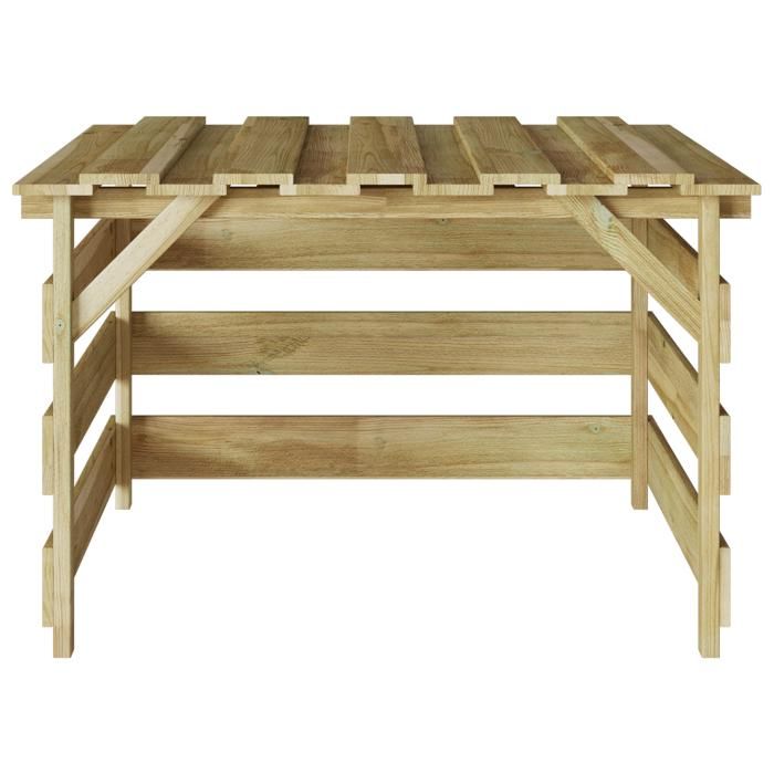 Garage Pour Tondeuse Robotique 70x80x38 Cm En Bois De Pin Imprégné - Abri Robuste Et Élégant