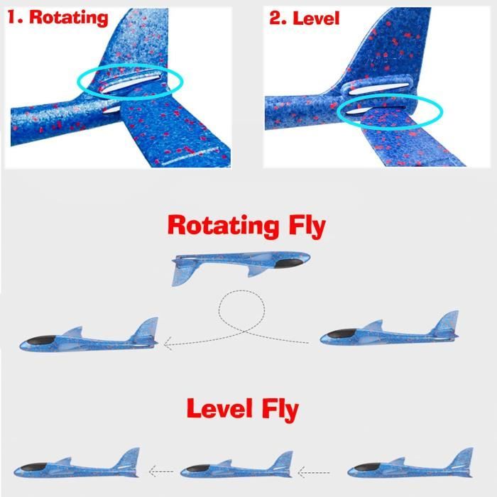 Avion à lancer en polystyrène