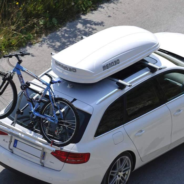 Coffre de toit rigide universel pour voitures 450 litres Menabò Diamond,  Couleur: Blanc - Cdiscount Auto