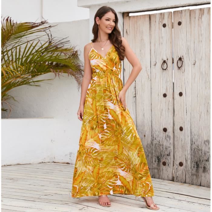 Robe longue bretelle hotsell spaghetti