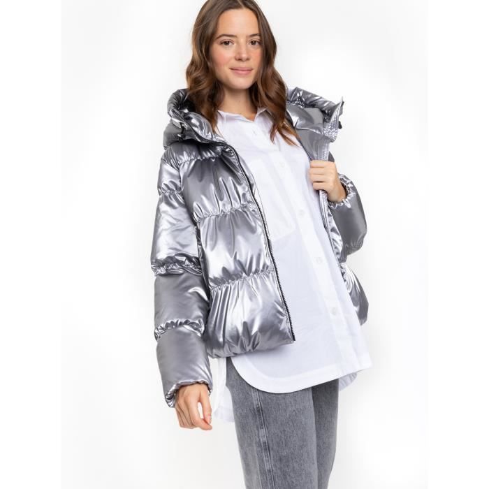 North Wood Doudoune sally femme Gris Gris Cdiscount Pret a Porter