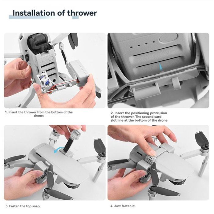 Système de largage pour drone - Compatible DJI Mini 4K/Mini 3 Pro/Mini