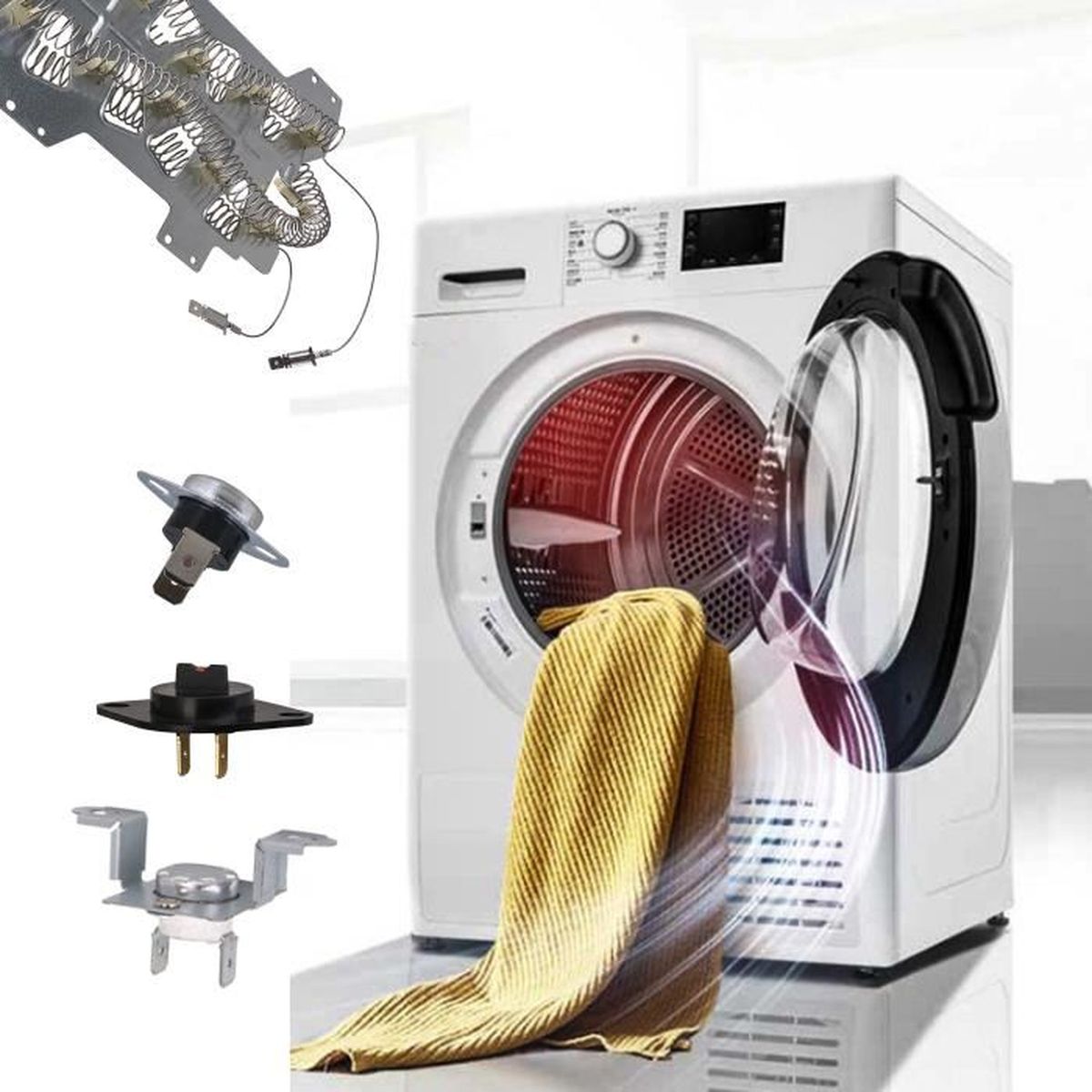 Résistance Chauffante Pour Sèche-linge Haier - Modèle WD-2500-01 - Neuve (jamais Utilisée)