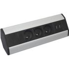 AREV Bloc d angle 3 prises 2P + T + 2 sorties USB