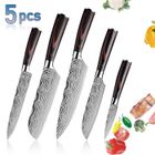 WELAN 5PCS Set de Couteaux de Cuisine Professionnels Premium en Acier Inoxydable,Accessoires de Cuisine Cadeaux de Noël