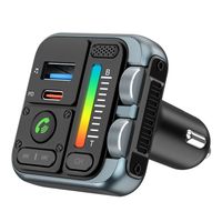 Transmetteur FM bluetooth voiture, Adaptateur Bluetooth 5.3, appel mains libres, lecteur de musique