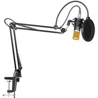 Microphone à Condensateur NW-800, Microphone USB pour Studio Enregistrement, Micro Kit avec NW-35 Bras de Suspension Réglable avec S