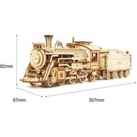Maquette en bois - Train - 308 pièces - ROBOTIME - Modèle Train - Multicolore - Enfant - Mixte