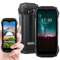 Blackview N6000 Mini Smartphone Robuste 8Go + 256Go Helio G99 Caméra 48MP 4.3'' 3880mAh GPS NFC Double SIM 4G - Noir