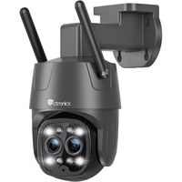 Ctronics 3G/4G LTE Caméra Surveillance Exterieure à Double Objectif,Suivi Auto Détection Humaine 6X Zoom Hybride Vision Nocturne