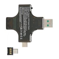 GOTOTOP Testeur USB C Testeur de courant de tension USB C Affichage LCD Haute précision USB Type C Micro USB Testeur coloré