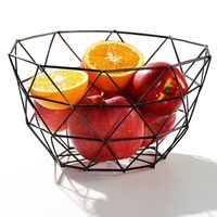 Corbeille à Fruits,Style Nordique Moderne en Fil de Fer pour Fruits,Pain,Snack,Légumes,Panier de Rangement pour Cuisine