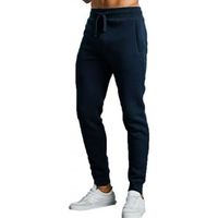 Pantalon de jogging  hommes avec poches latérales bleu marine - 