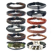 12pcs bracelet en cuir pu - RMEGA - Réglable - Unisexe - Cadeau idéal pour la Saint Valentin Noël Anniversaire