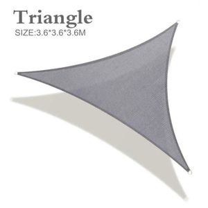 VOILE D'OMBRAGE Voile Ombrage Triangle MSD - Imperméable Gris - 3.