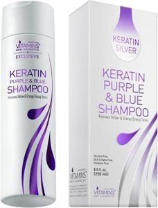 SHAMPOING Shampoing Violet Soin Cheveux Keratine - Shampooing sans Sulfate - Shampoing Hydratant pro Coloration Cheveux Blond Argent.[Z1904]