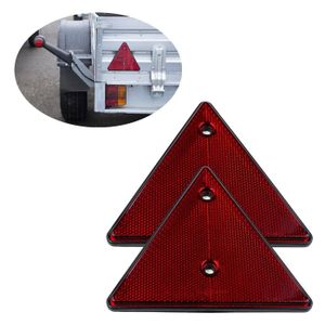 Lot Feux Arrière + Triangles Pour Remorque – Rectangulaire, 15x6 Cm, 12V