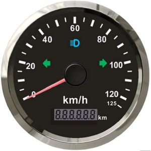 AMPOULE TABLEAU BORD Compteurs De Vitesse Pour Auto - Compteur Gps Eling 0-125km/h Moto Atv 85mm